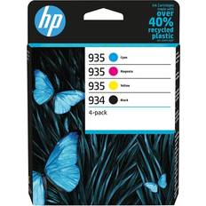 Noir Encres et Toners HP 934/935 Pack de 4 Cartouches D'encre Noir - Magenta