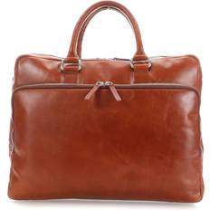 Silber Laptoptaschen Leonhard Heyden Cambridge Briefcase 15" - Cognac