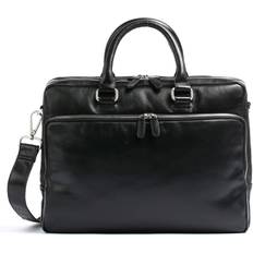 Tasca posteriore Cartelle Leonhard Heyden Cambridge Briefcase 15" (2 Compartments) - Black