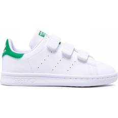 Vegan Trainers Children's Shoes adidas Kid's Stan Smith - Cloud White/Cloud White/Green