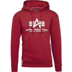 Alpha Industries Basic Hoodie - Cranberry/White
