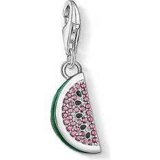 Thomas Sabo Charm Club Watermelon Charm Pendant - Silver/Multicolour