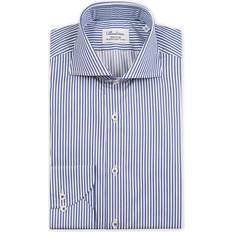 Stenströms Kläder Stenströms Fitted Body Stripe Shirt - White/Blue