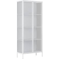 White Glass Cabinets Marton Glass Cabinet 80x180cm