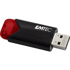 16 GB - USB 3.2 (Gen 2) USB Stik Emtec USB 3.2 Gen 2 B110 Click Easy 16GB