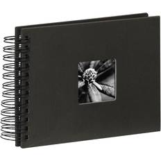 Black Photo Albums Hama Fine Art Spiral Album 50 24x17cm 90150