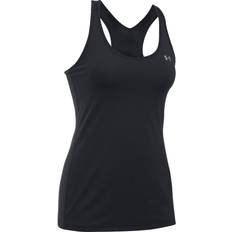 Donna - Fitness & Palestra Top Under Armour HG Racer Tank - Black/Metallic Silver