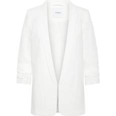 Blanc - Femme Blazers Pieces Blazer Classique Regular Fit Col À Revers 17090996