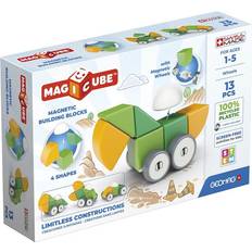 Recycled Materials Blocks Geomag Magicube Shapes Magnetic Wheels 13pcs