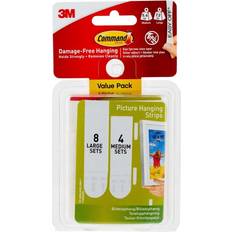 3M Command Medium and Large Colgador de Cuadros 24pcs