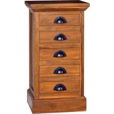 Teaks Chest of Drawers vidaXL Solid Teak Wood Chest of Drawer 35x60cm