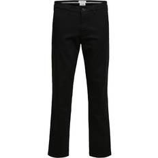 Selected Slim Fit Flex Chinos - Black/Black