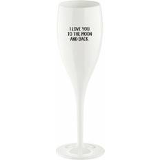 BPA-fritt Champagneglas Koziol Love You To The Moon Champagneglas 10cl 6st