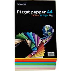 Kopipapir 80 gr Büngers Färgat Papper A4 80g/m² 250stk