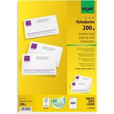 200.0 g/m² Kopipapir Sigel Business Cards 200g/m² 600stk