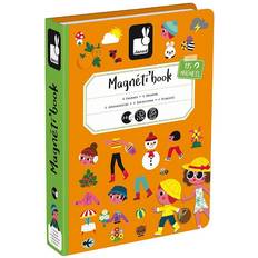 Bois Livres d'Activités Janod Magnet Book 4 Seasons