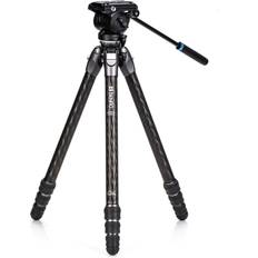 Benro Tortoise Columnless Three Series 4-Section CF Tripod with S4PRO Video Head
