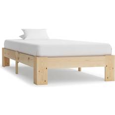 vidaXL Solid Pine 30cm Sengeramme 100x200cm