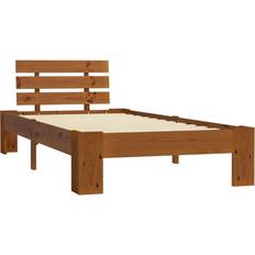 vidaXL Solid Pine Wood 66cm Sängram 100X200cm