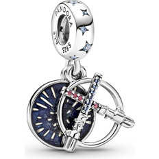 Pandora Star Wars Lightsaber Double Dangle Charm - Silver/Multi