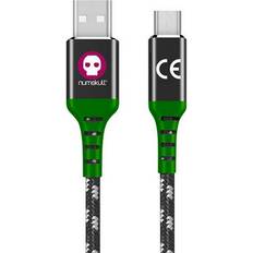 Adaptere Numskull Xbox Series X 4M USB C Braided Charging Cable - Black/Green