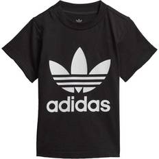 Adidas Camiseta 'Trefoil' - Negro/Blanco