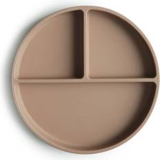 Silikone Tallerkener & Skåle Mushie Silicone Suction Plate Natural