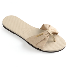 Fabric Flip-Flops Havaianas You St Tropez Shine - Beige