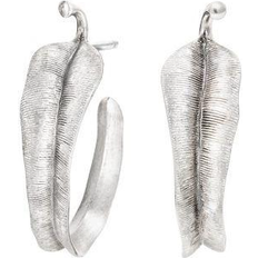 Leaves Creol Small Earrings - Silver