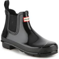 Hunter Women Rain Boots Hunter Original Gloss Chelsea Boots - Black