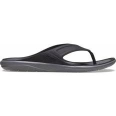 Crocs Gris Chanclas Crocs Swiftwater Wave Flip - Black/Slate Grey