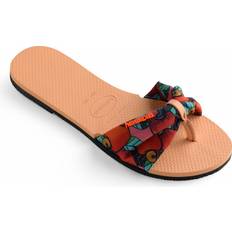 Havaianas Mules ton Orangé Tissu Fruit Exotique Femme