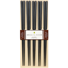 Træ Spisepinde Kawai Plain Black Spisepind 23cm 5stk