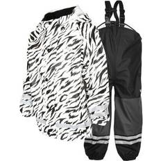 Lindberg Polyester Regnkläder Lindberg Zebra Rain Set - White