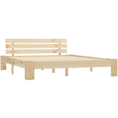 vidaXL Solid Pine Wood 66cm Sängram 160X200cm
