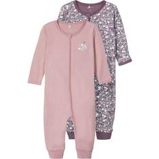 Floreado Prendas de noche Name It Pijama Infantil Black Plum