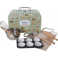 Madera Juguetes de cocina Jabadabado Bakery Set with Case