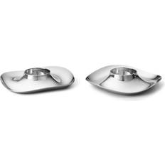 Acier inoxydable Coquetiers Georg Jensen Cobra Coquetier 2pcs