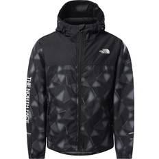 North face reactor The North Face Boy's Reactor Wind Jacket - Grey Scale Climb Print (55TS)