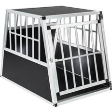 Cage de voiture pour chien Animaux de compagnie tectake Dog Cage Single with Sloping Back