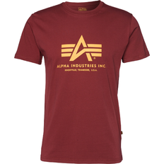 Alpha Industries Men T-shirts Alpha Industries Blouses T-shirts - Golden Yellow/Dark Red