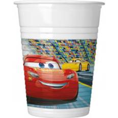 Rouge Gobelets en Plastique Disney Plastic Mug Car 3 8-pack