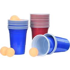 vidaXL Juego De Beer Pong Plástico 0,5 L