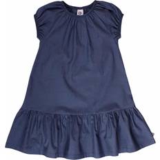 Ballonærmer Kjoler Børnetøj Müsli Chambray Shorts Sleeve Dress - Blue (1551004700-563018901)