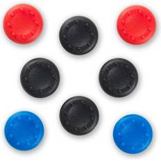 Universal Silicon Thumb Grips - Black/Red/Blue