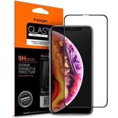 Näytönsuojat Spigen iPhone XS Max Full Cover Screen Protector GLAS.tR SLIM HD