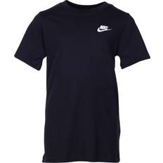 Tops Children's Clothing Nike Older Kid's Sportswear T-shirt - Black/White (AR5254-010)