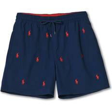 Polo Ralph Lauren Allover Logo Embroidery Traveller Swim Shorts - Newport Navy