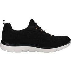 Skechers Sneakers Leopard Spot - Black Mesh Rose Gold Trim