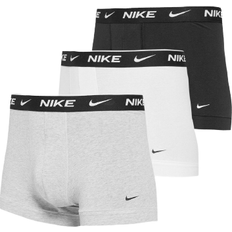 Mens nike underwear NIKE Everyday Cotton Stretch Trunk Boxer 3-pack -White/Grey/Black